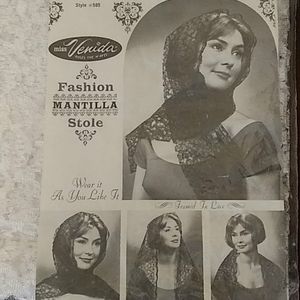 Vintage Fashion Stole Veil